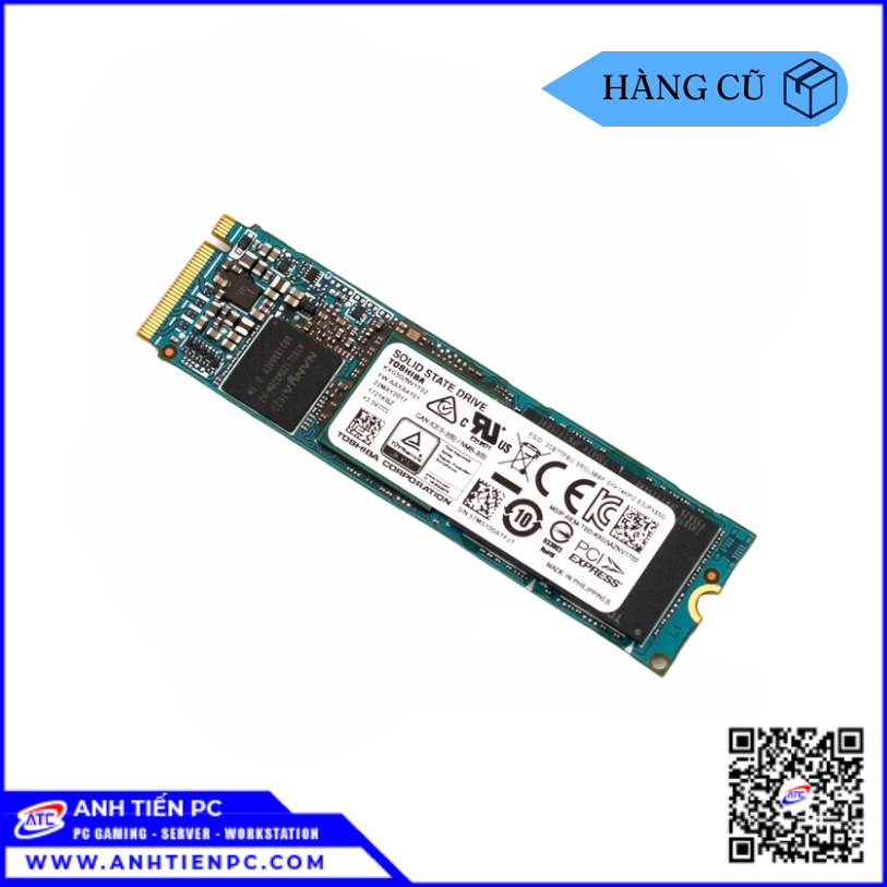 Ổ Cứng Toshiba SSD M2 NVME 2280 BG3 (256GB, 1500 / 800 MB/s) | Cũ