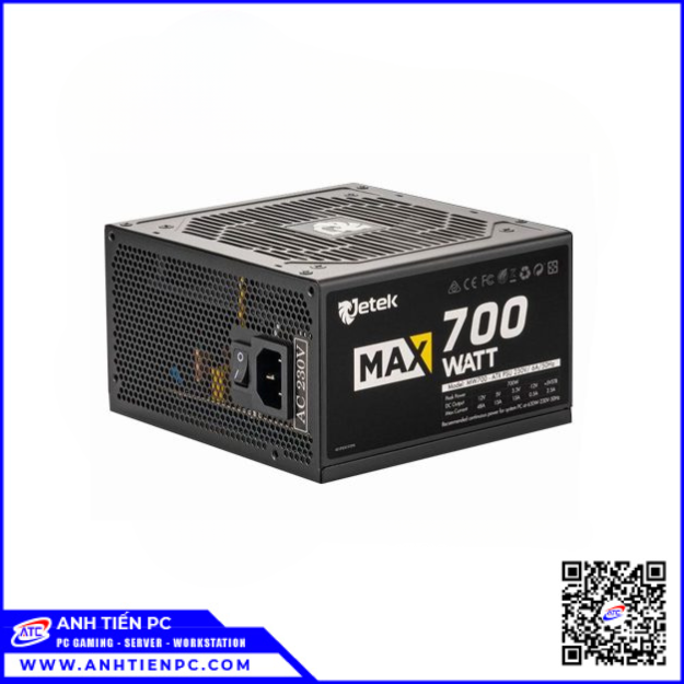 Nguồn Máy Tính Jetek Maxwatt700 V2 (700W,  Full Modular)