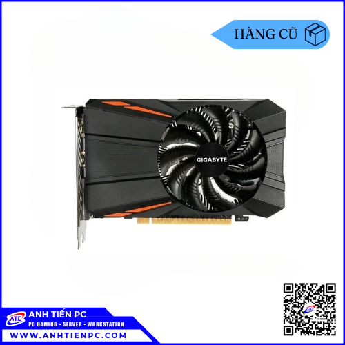 VGA Gigabyte GTX 1050Ti 1Fan Đen (4GB, GDDR5, 128-bit) | Cũ