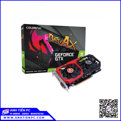 VGA Colorful GTX 1650 EX Geforce (4GB, GDDR6, 2Fan,128 Bit)