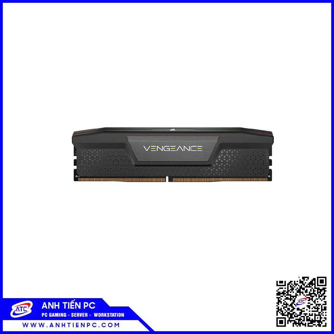 RAM PC Corsair Vengeance Black (16GB, DDR5, Buss 6000, Có Tản) CMK5X16G2B60C36A2-CN 