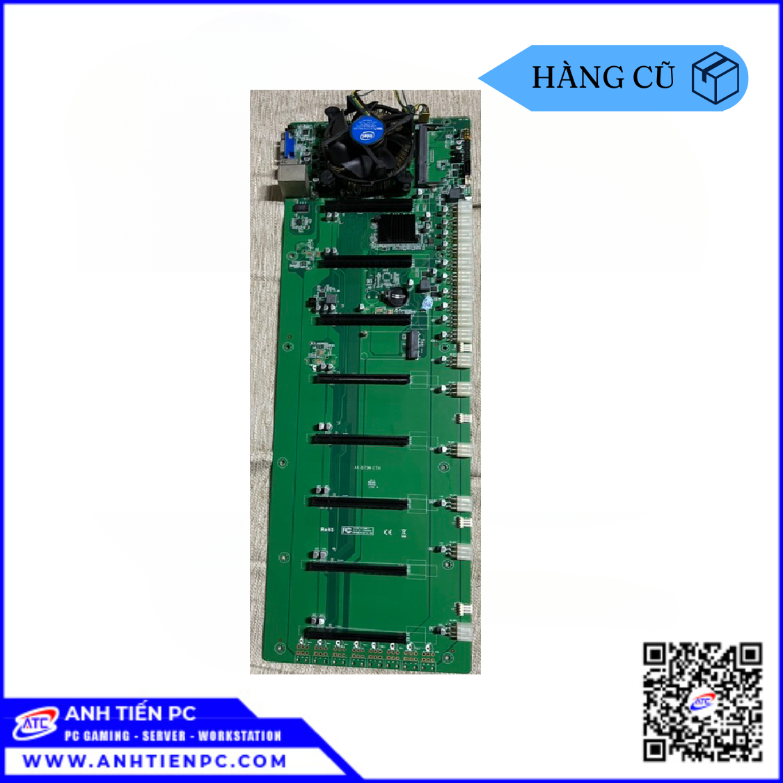 Mainboard Trâu Cày BTC B75 (LGA 1155, Intel B75, 8 Khe Ram DDR3) | Cũ