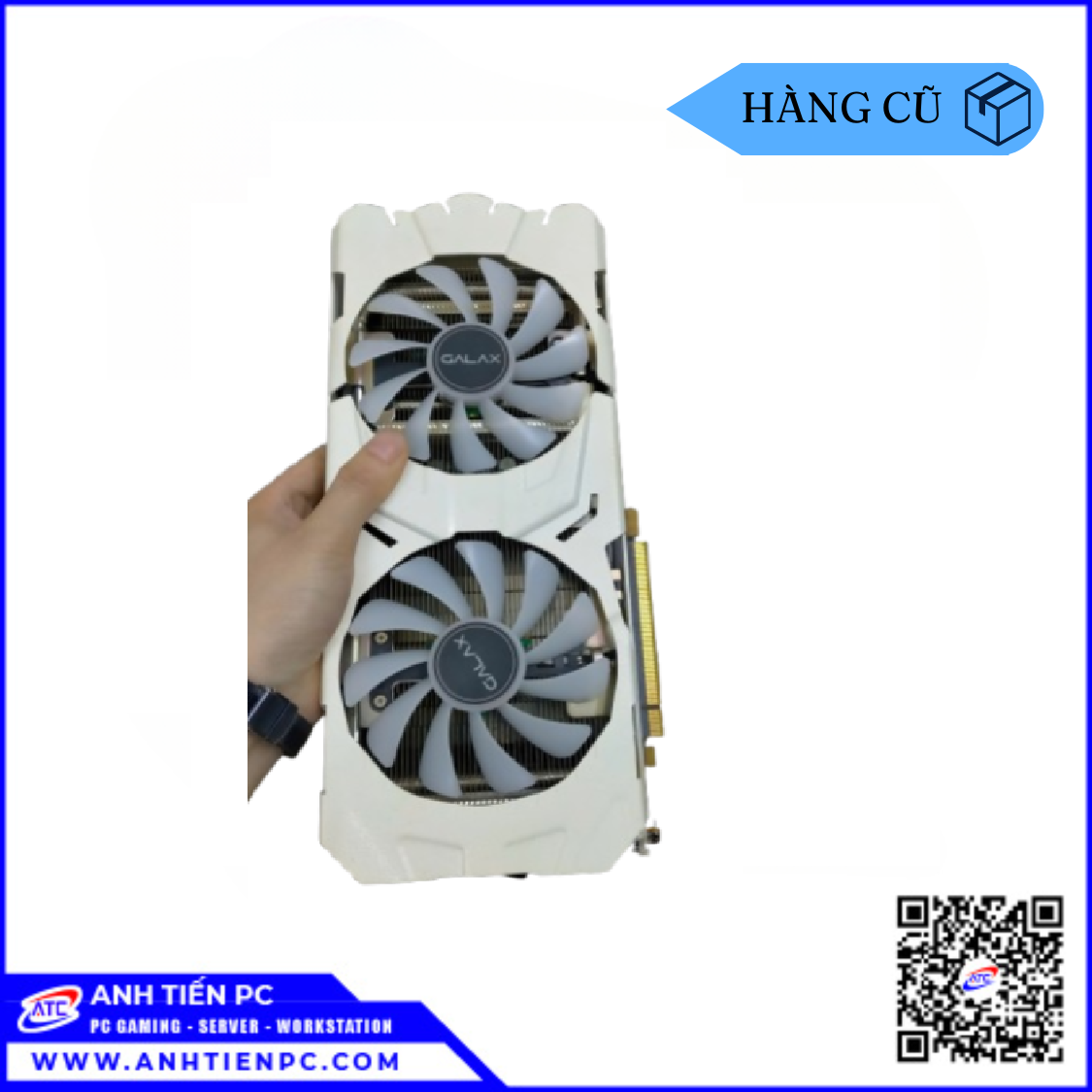 VGA Galax GTX 1080 2Fan Trắng (8GB, GDDR5X, 256  Bit, DVI+HDMI+DP) | Cũ