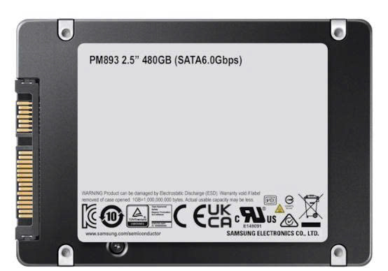Ổ Cứng Máy Chủ Samsung SSD Sata Enterprise PM893 (480GB, 550/520 MB/s)| C