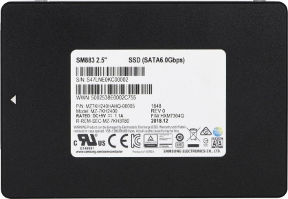 Ổ Cứng Máy Chủ Samsung SSD Sata Enterprise SM883 (1.92TB, 540/520 MB/s)| C