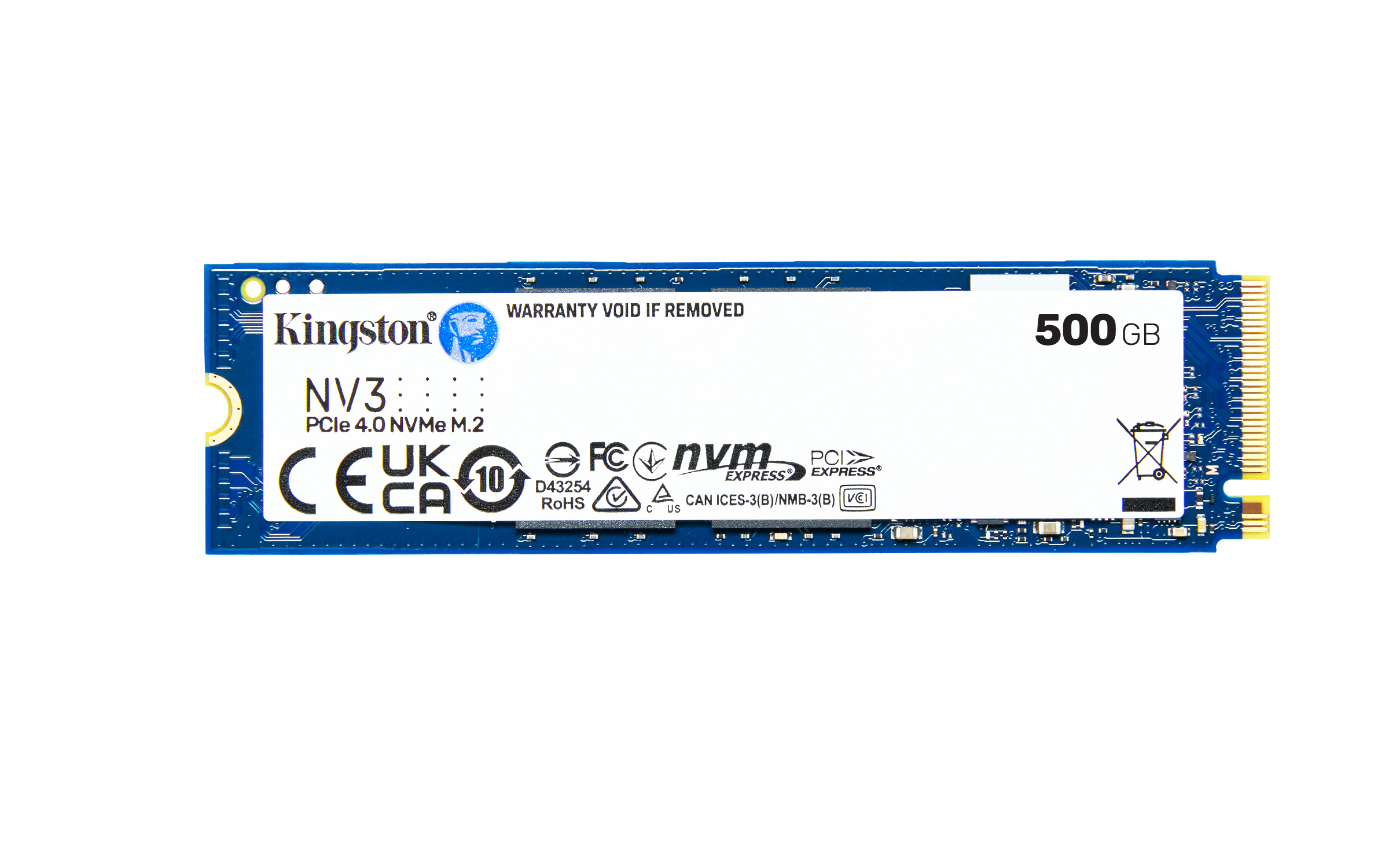Ổ Cứng Kingston SSD M.2 NVMe 2280 NV3 (500GB, 5000/3000 MB/s)