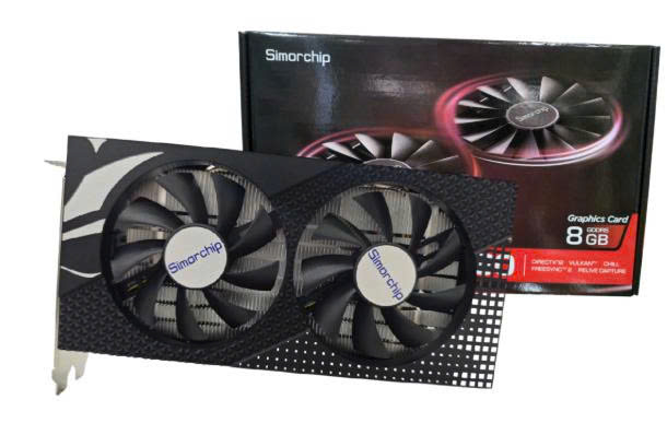 VGA Simorchip RX580 (8GB ,GDDR5, 256Bit, 2Fan) Hãng