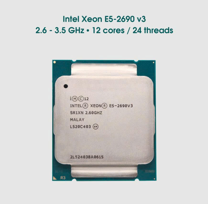 CPU Intel Xeon E5 2690V3 (2.6GHz Turbo Up To 3.5GHz, 12 nhân 24 luồng, LGA 2011) | Cũ