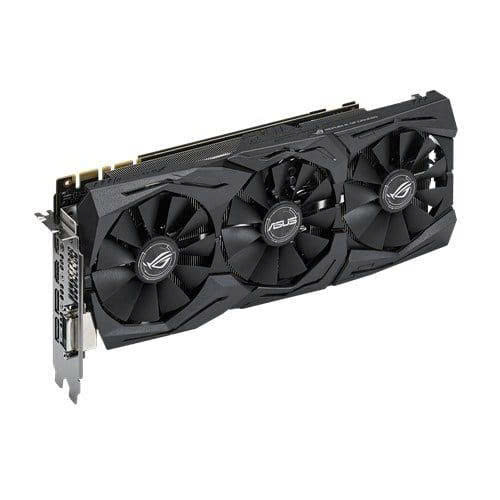 VGA  Asus GTX 1080 3Fan Đen (8GB, GDDR5X, 256  Bit, DVI+HDMI+DP) | Cũ