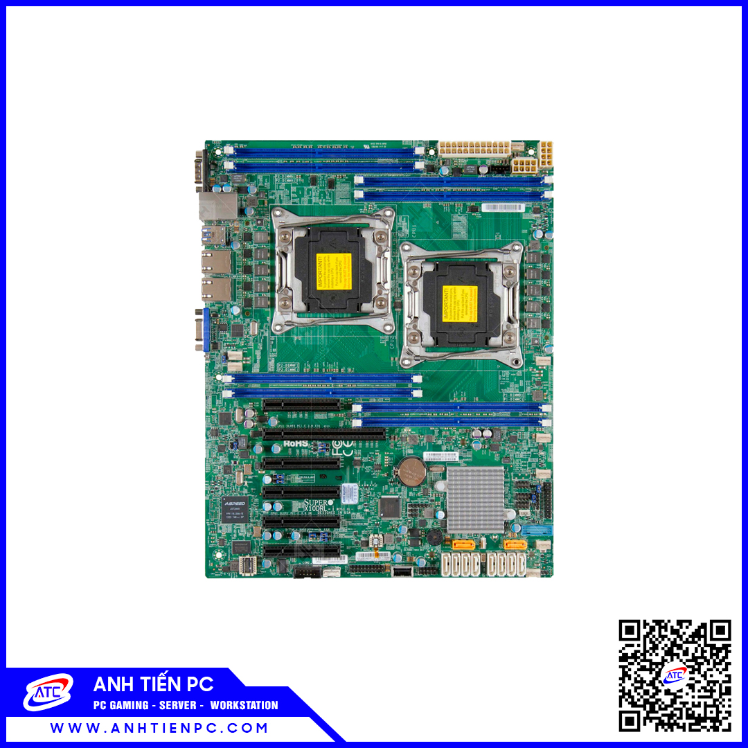 Mainboard SUPERMICRO X10DRL-I (Intel C612, LGA 2011, ATX, 8 Khe Cắm Ram DDR4) 