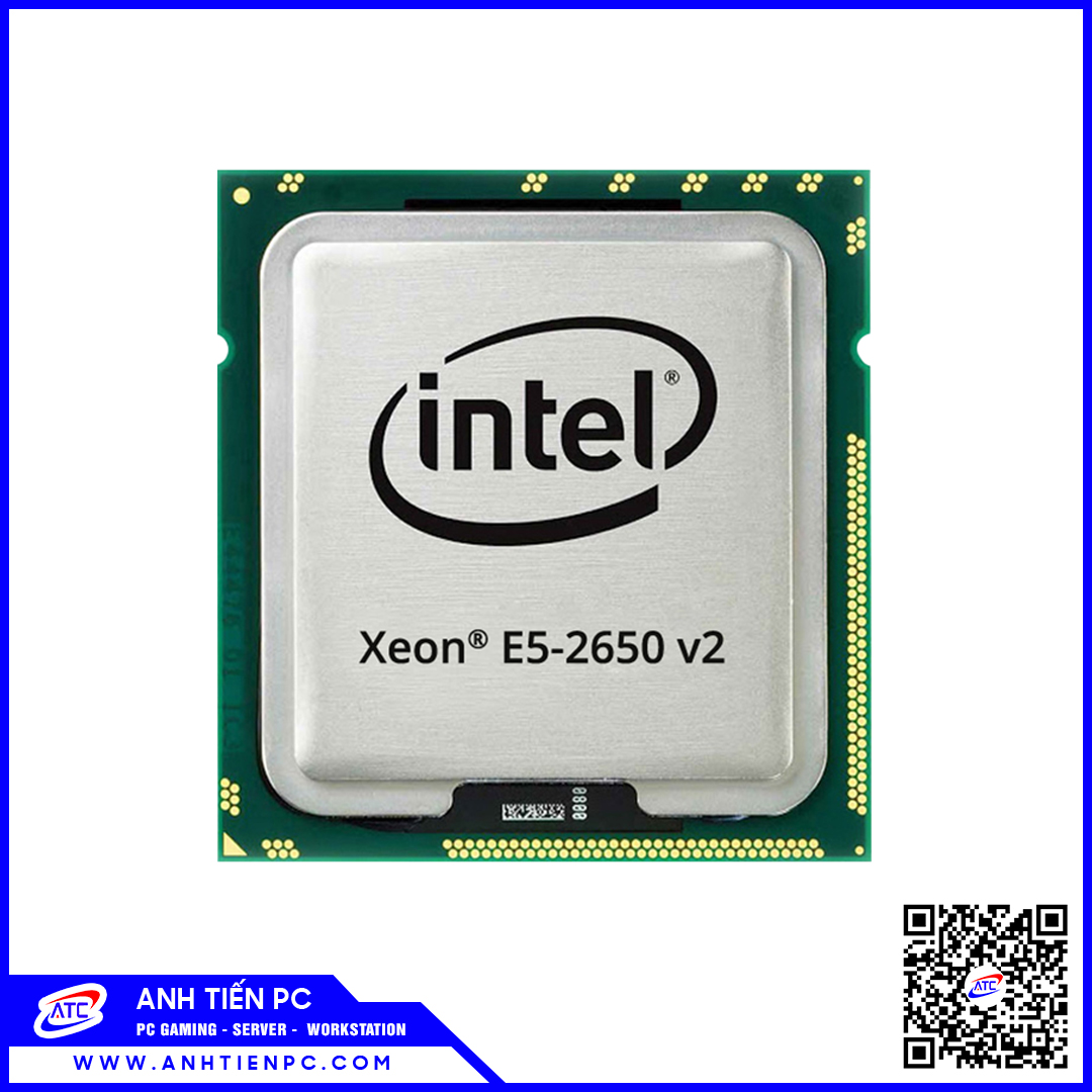 CPU Intel Xeon E5-2650V2 (2.6GHz Turbo Up To 3.4GHz, 8 Nhân 16 Luồng, 20MB Cache, LGA 2011)