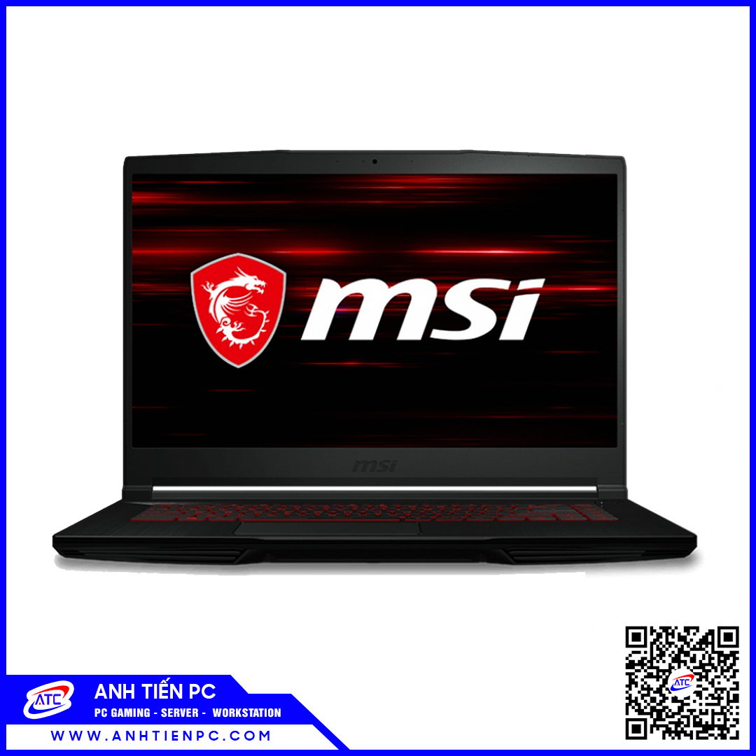 Laptop MSI Gaming GF63 Thin 10SCSR-830VN (i7-10750H/RAM-8GB/SSD-512GB/15.6/FHD/GTX1650TI/Win10/Black) 