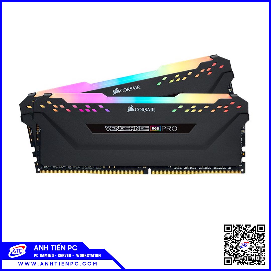 Ram Corsair Vengeance RGB PRO (2x16GB, DDR4, 3600 MHz)