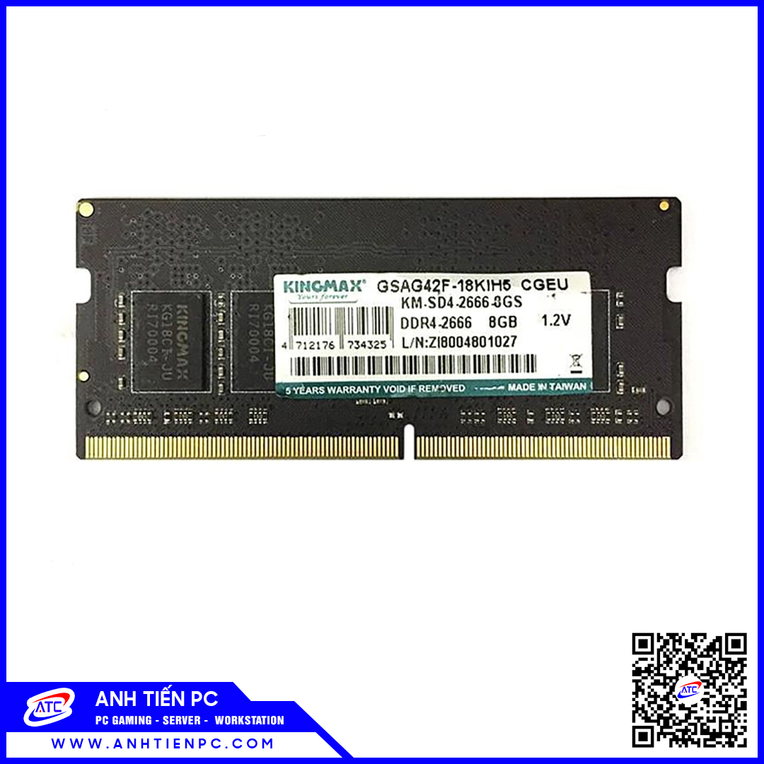 Ram DDR4 8GB bus 2666 Kingmax Cũ