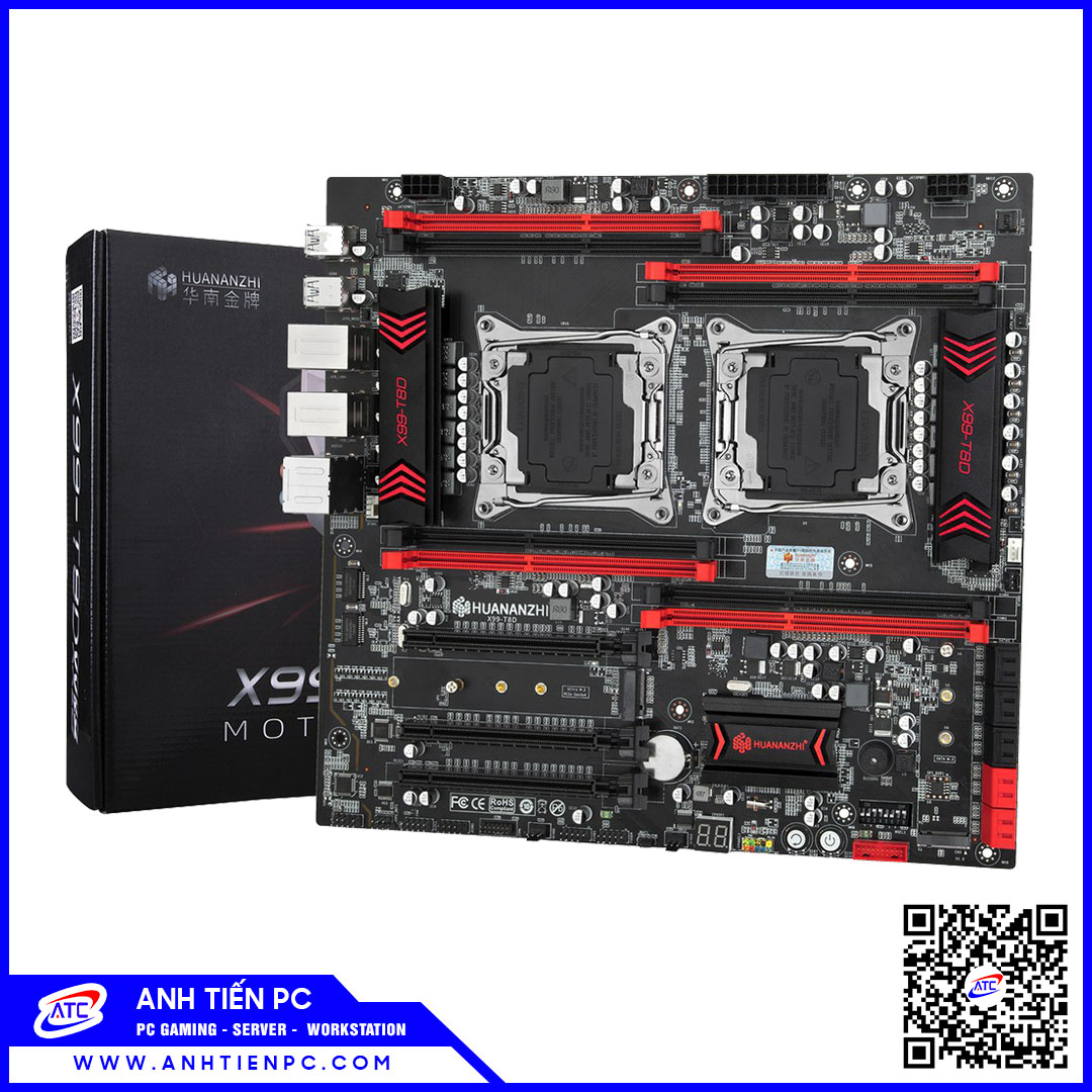 Mainboard HUANANZHI X99-T8D (Intel X99, LGA 2011-3, E-ATX, 8 Khe Cắm Ram DDR3) 