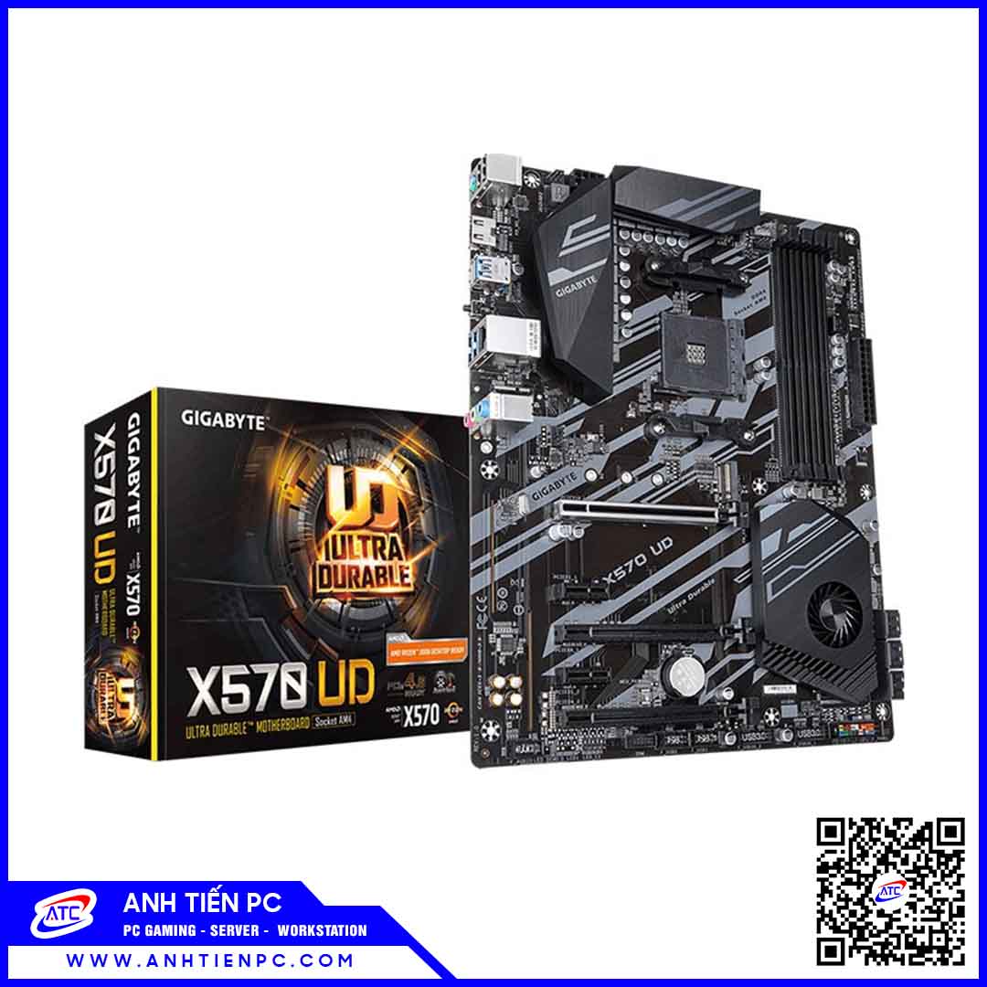 Mainboard Gigabyte X570 UD (AMD X570, Socket AM4, ATX, 4 khe RAM DDR4)