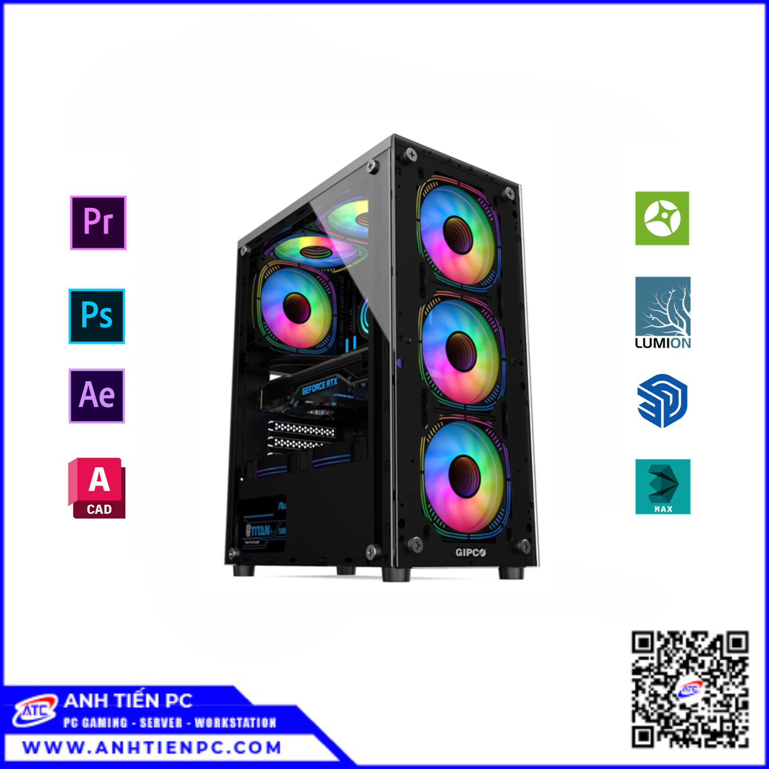 PC ĐỒ HOẠ -3D  Z590 72 | CPU I7 10700K | RAM 16GB | SSD 1TB | VGA 12GB 