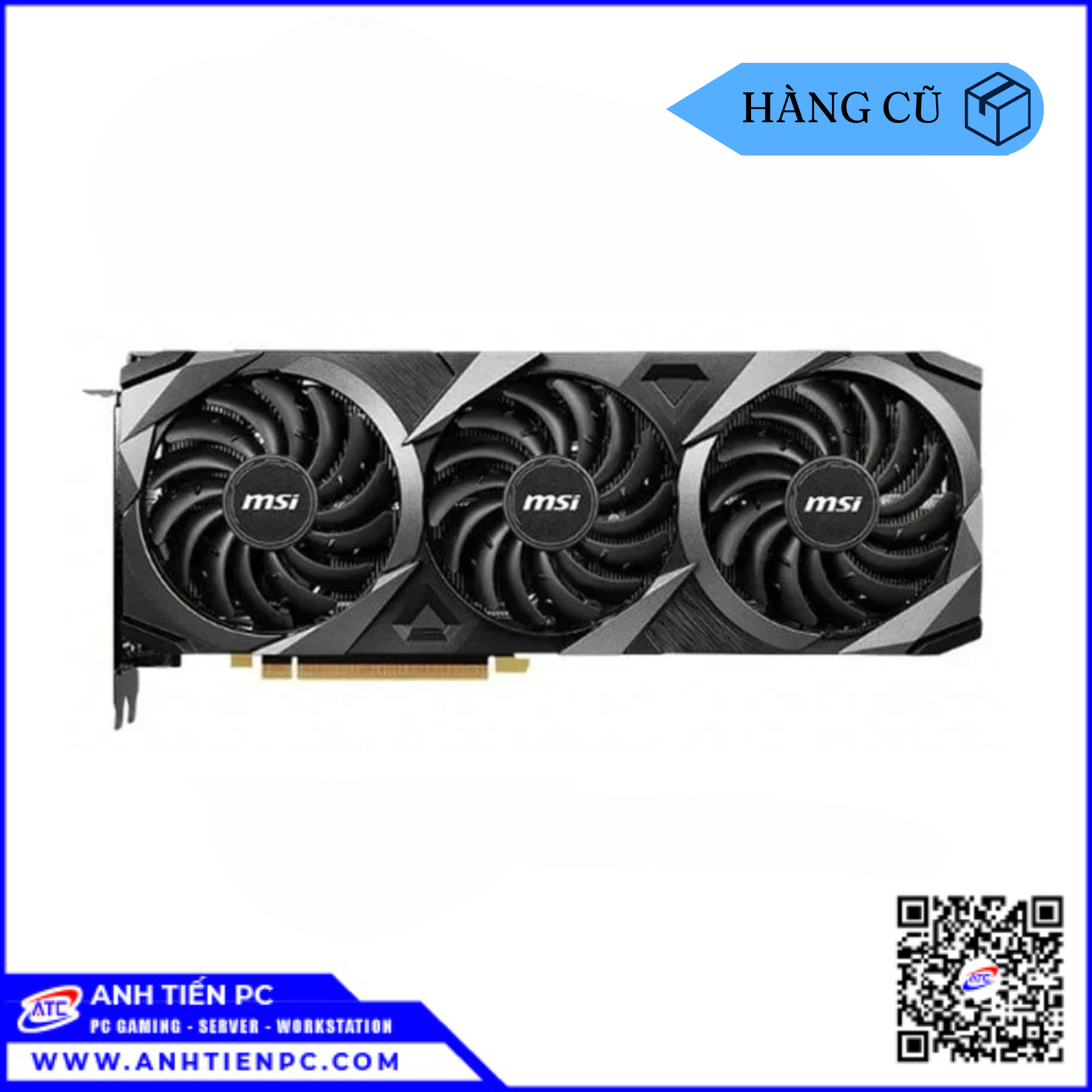 VGA MSI RTX 3070 Ventus 3X OC 8GB 3Fan (8GB, GDDR6, 256 Bit) | Cũ 