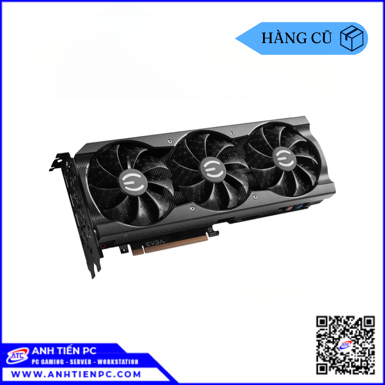 VGA EVGA RTX 3060Ti 8GB 3Fan (8GB, GDDR6, 256 Bit) | Cũ