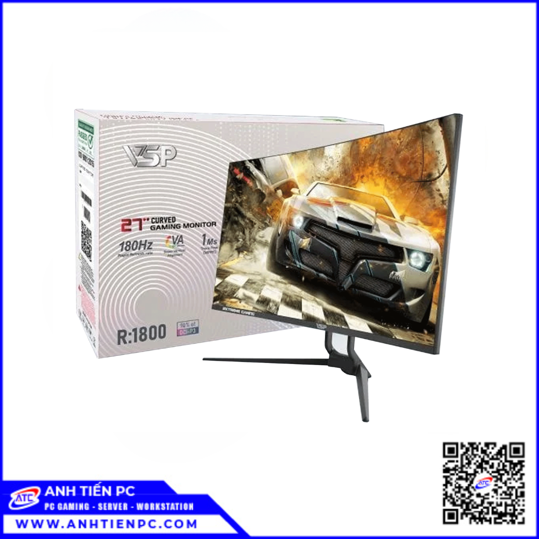 Màn Hình VSP VG277C Cong 27inch (VA, FHD, 180HZ)