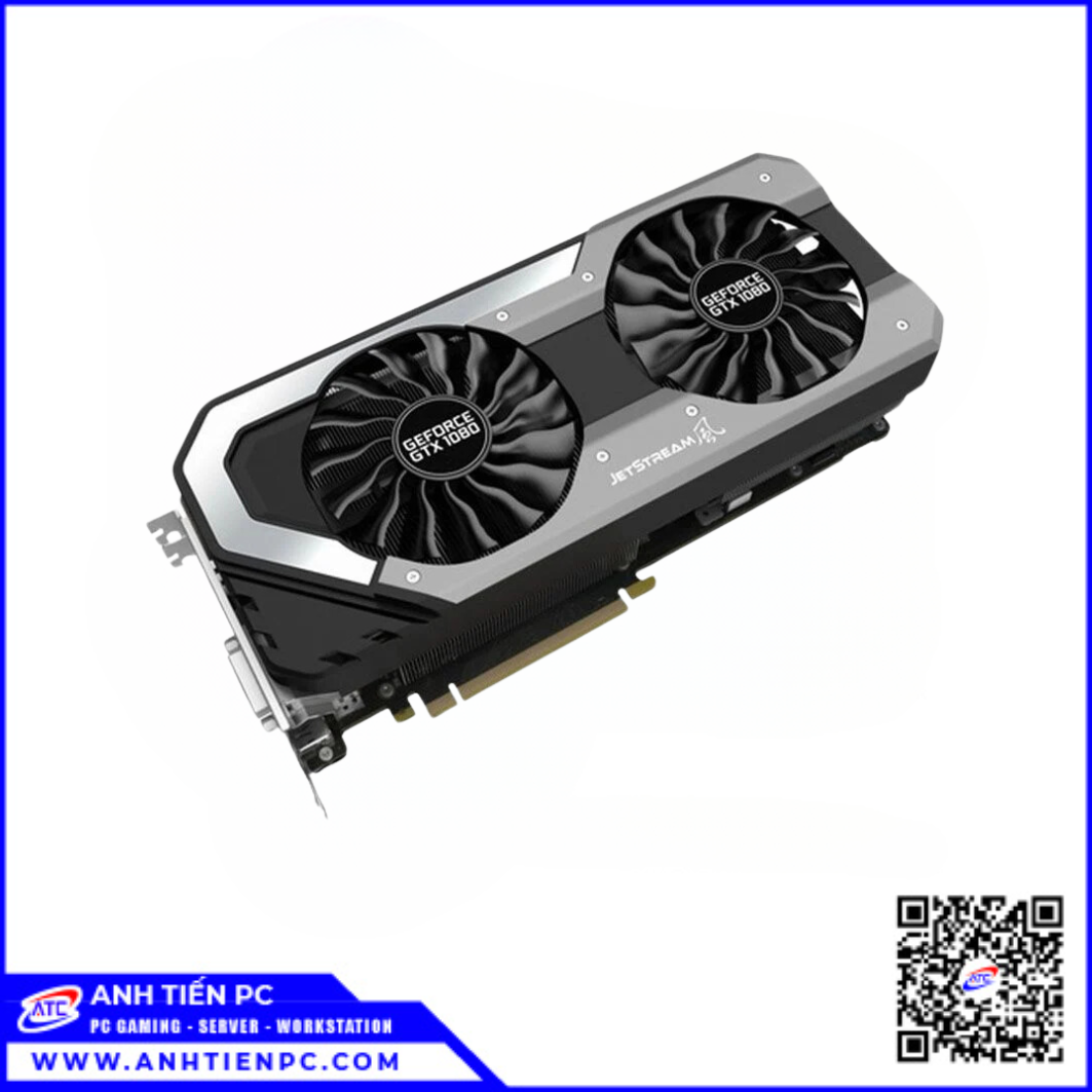 VGA Palit GTX 1080 Jetstream 8GB 2Fan (8GB, GDDR5X, 256 Bit) | Cũ