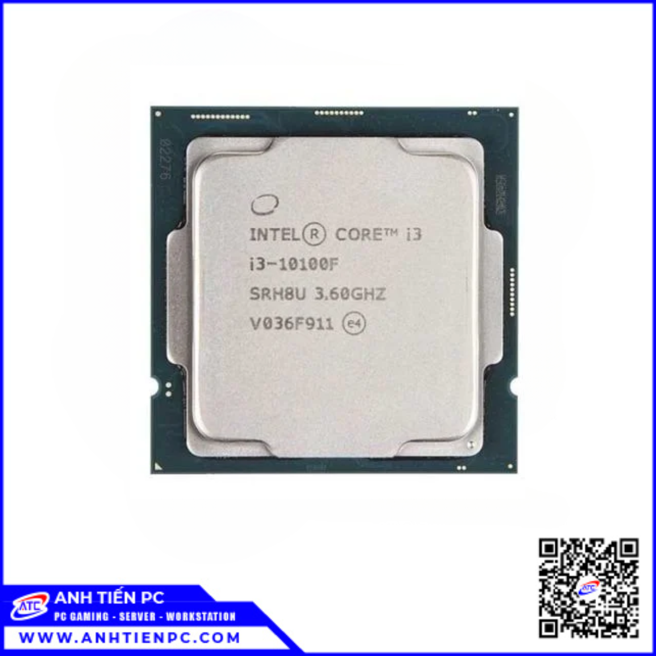 CPU Intel Core I3 10100F (4.3Ghz, 4 Nhân 8 Luồng,  LGA 1200) | Tray 