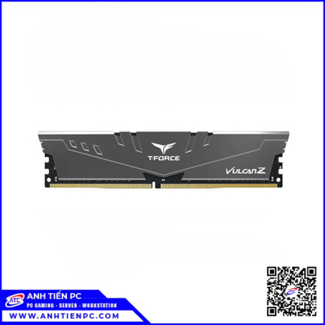 RAM PC TeamGroup Vulcan Z 16GB DDR4 Buss 3200 1.35V Xám (Có Tản)