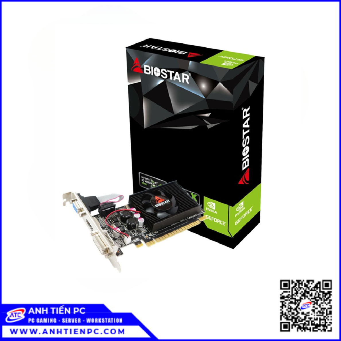 VGA Biostar G210 (1GB, 1Fan, DDR3, 64 Bit)