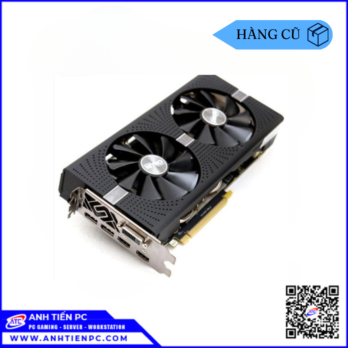 VGA Saphire Nitro RX570 2Fan (8GB, DDR5, 256 bits)  | Cũ