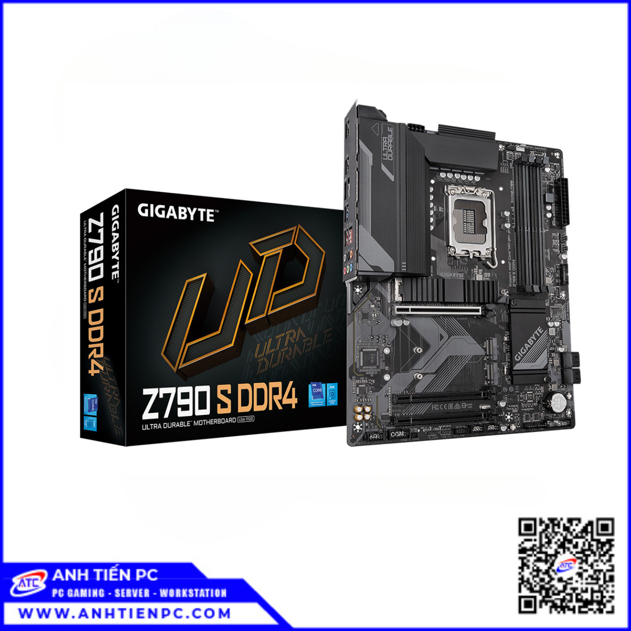 Mainboard Gigabyte Z790S Wifi DDR4 (LGA 1700, Intel Z790, ATX, 4 Khe Ram)