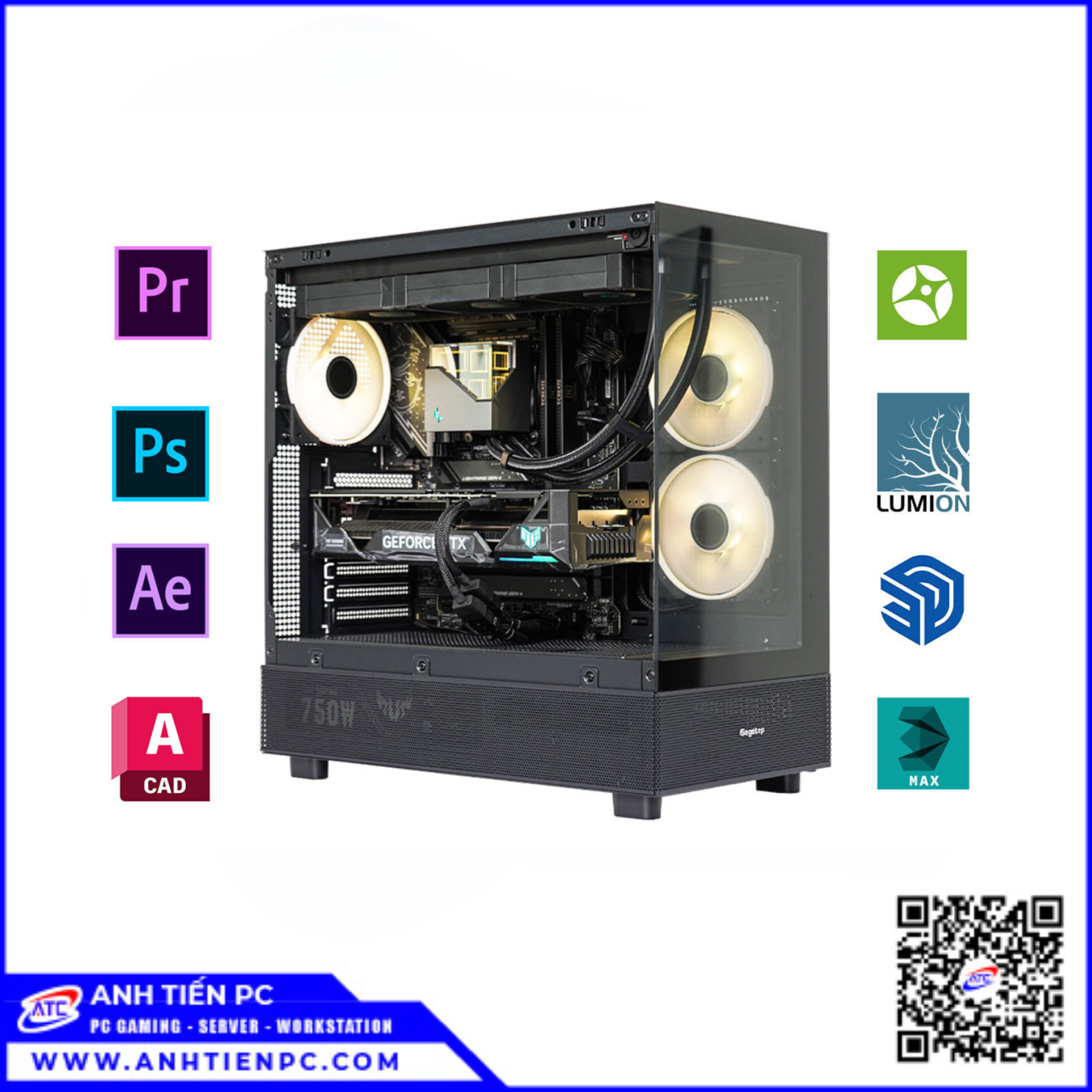 PC ĐỒ HOẠ -3D B760 65 | CPU I5 13400F| RAM 16GB | SSD 500GB | VGA  8GB 