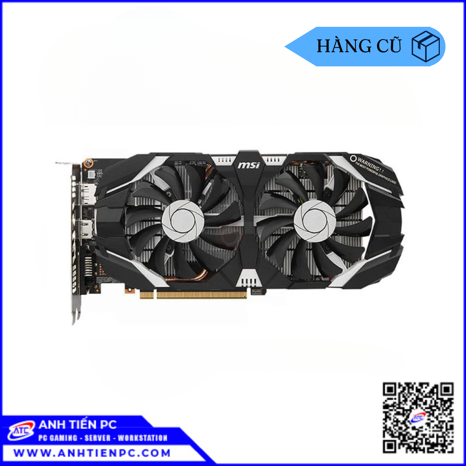 VGA MSI GTX 1060 2Fan (5GB, GDDR5,192-bit) | Cũ