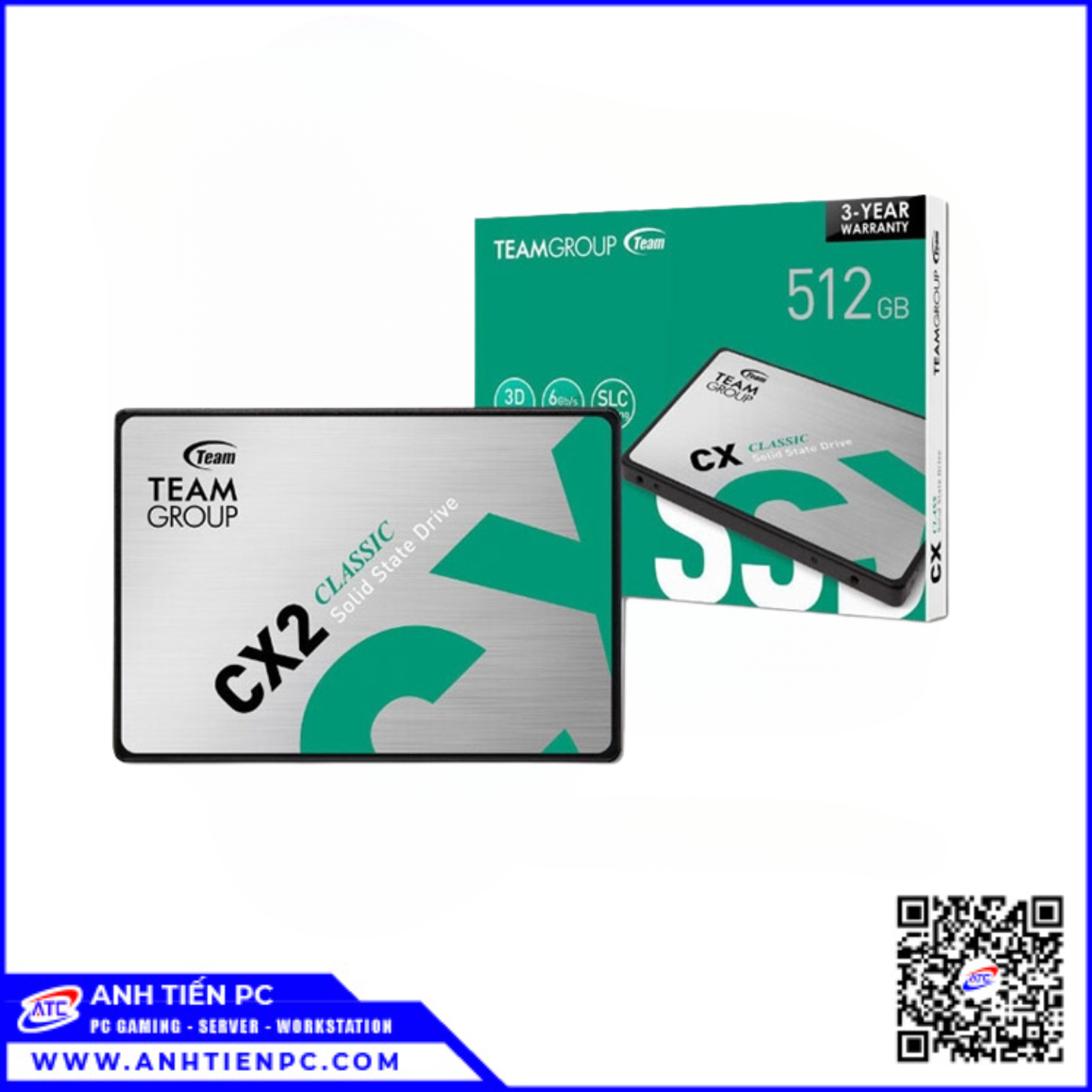 Ổ Cứng TeamGroup SSD Sata3 CX2 256GB