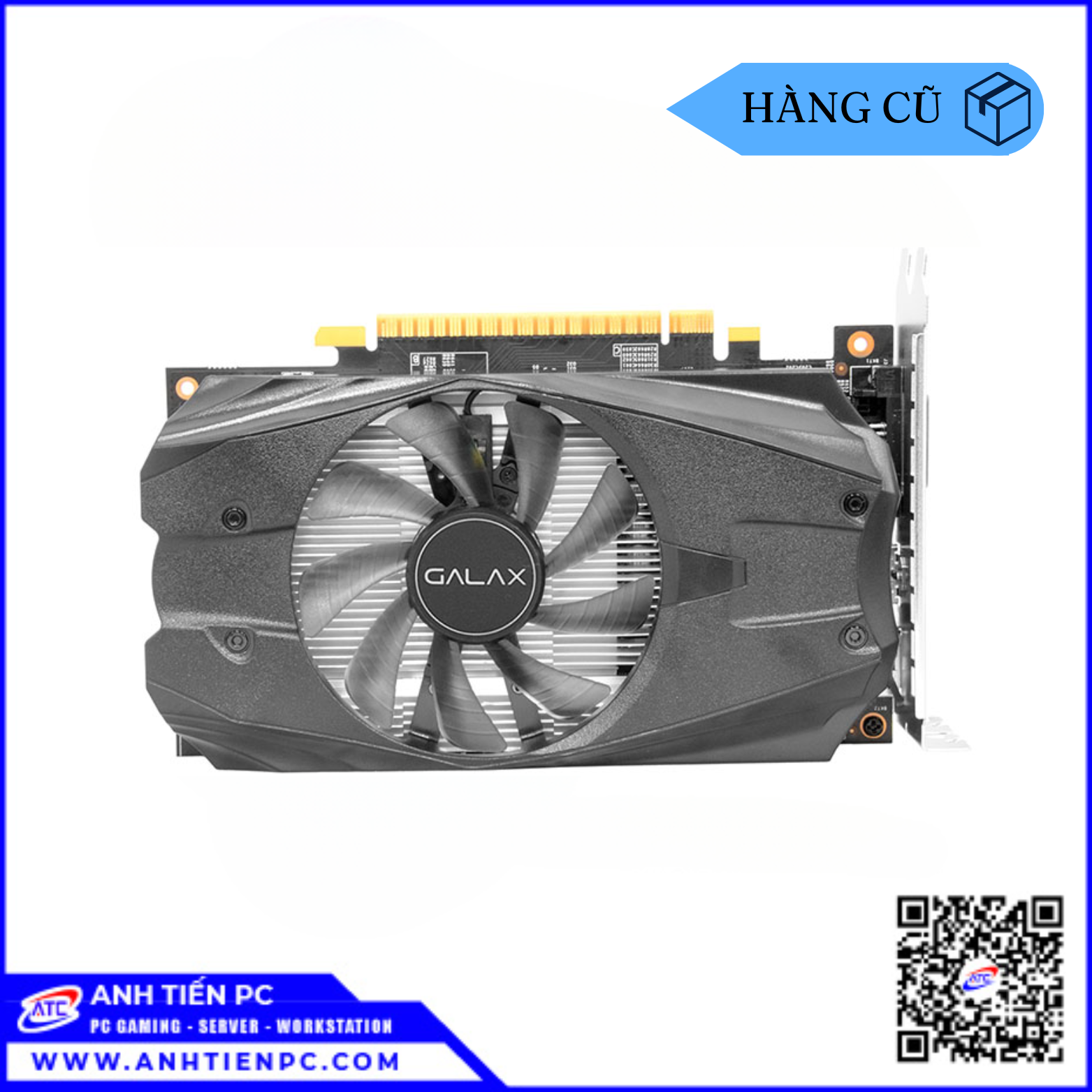 VGA Galax GTX 1050Ti 1Fan (4GB, DDR5, 128-bit) | Cũ