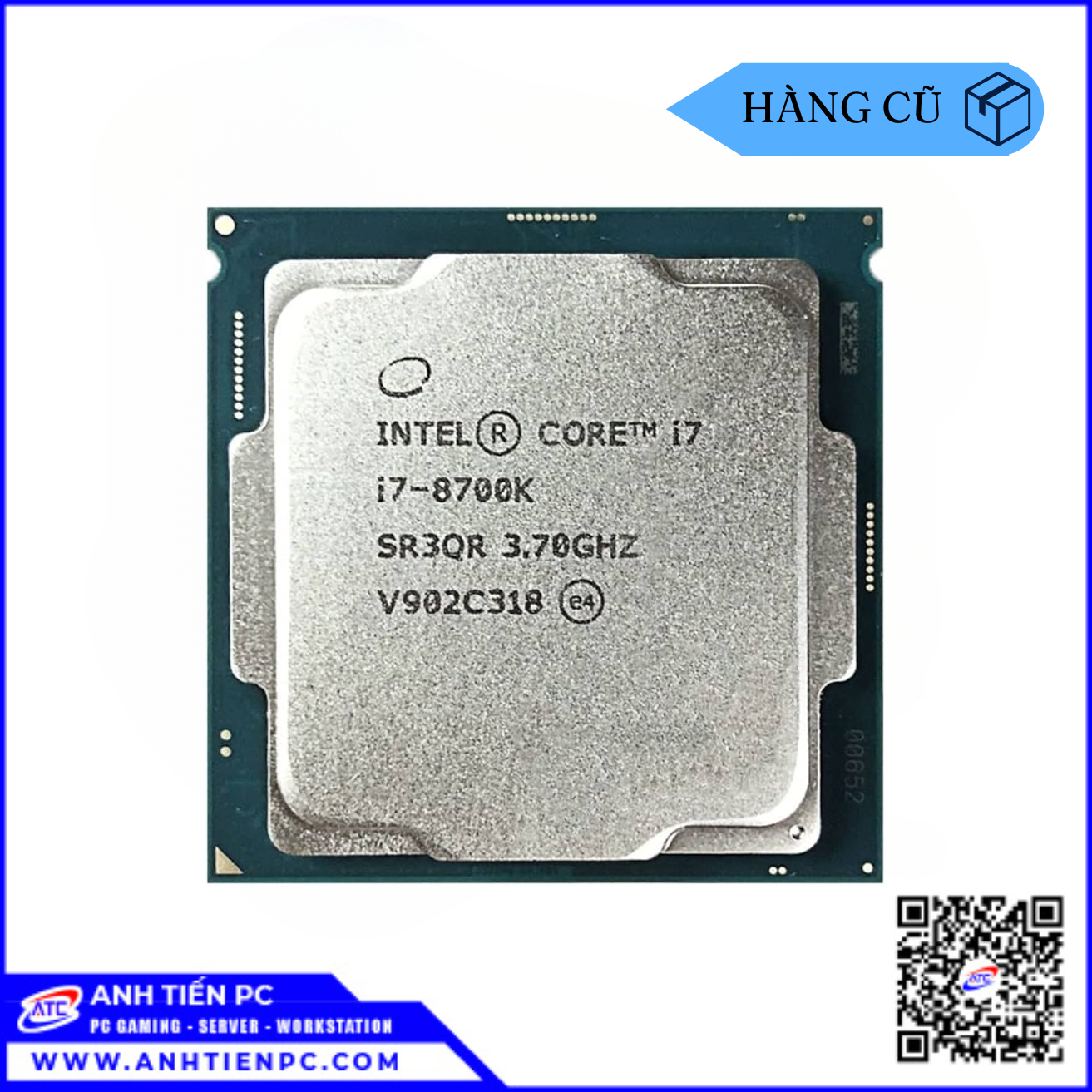 CPU Intel Core I7 8700K (3.70 Ghz, 6 nhân 12 luồng, LGA 1151) | Cũ