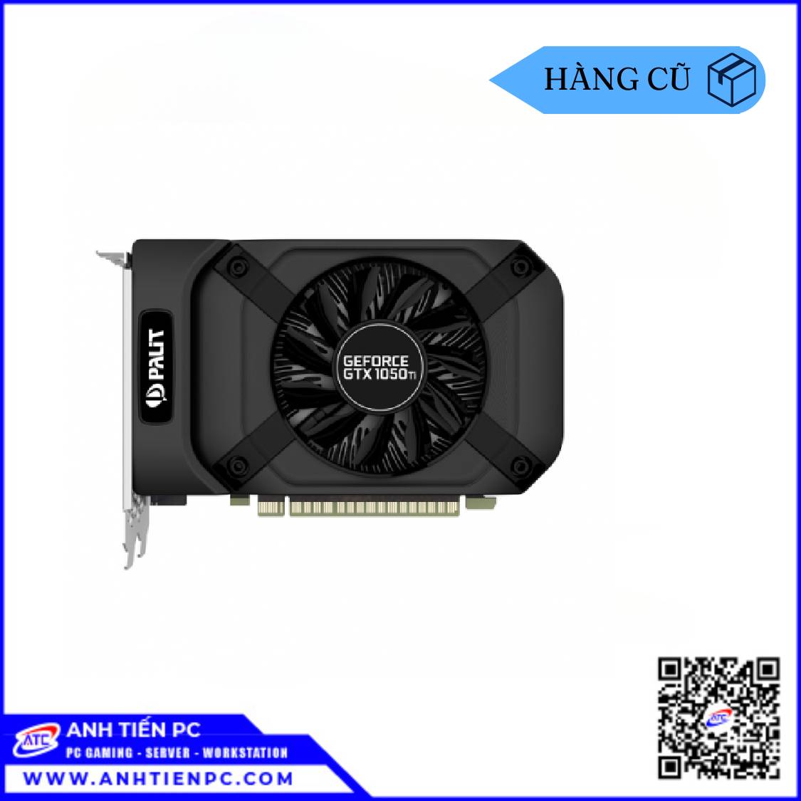 VGA Palit GTX 1050Ti 1Fan (4GB, GDDR5, 128-bit) | Cũ